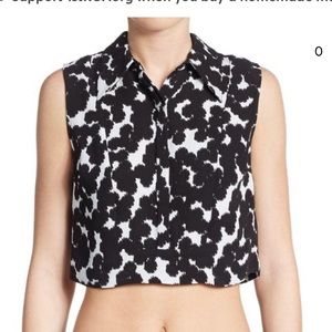 ALC Silk Betti crop top